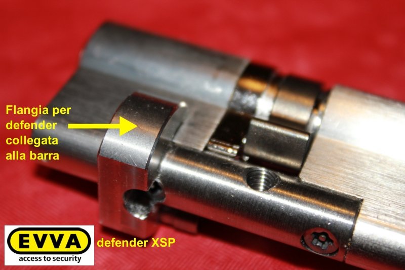 Cilindro EVVA ICSxp con barra XSP mm. 36/41 (5 chiavi)